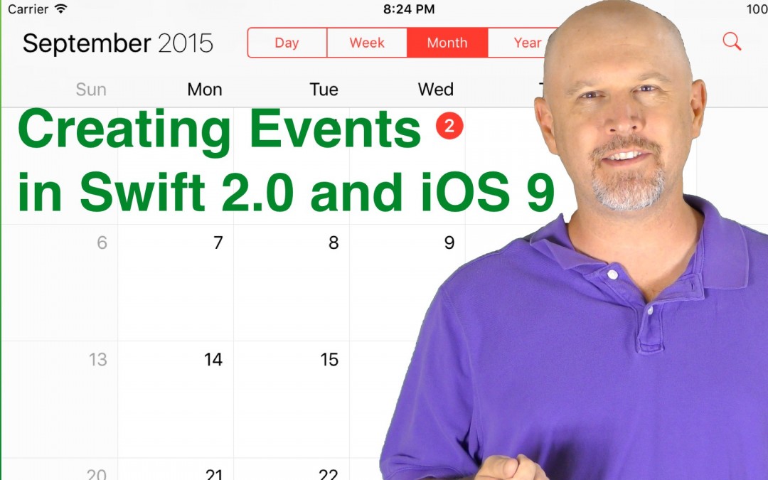 How to create events in iOS 9 and Swift 2.0