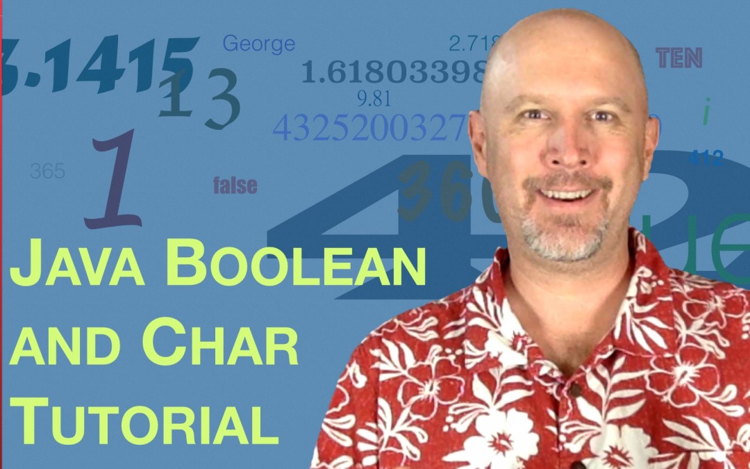 How to use the Java boolean primitive – J011