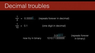 Floating point number problems - Free Java Online Course - Java floating-point number intricacies video