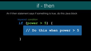 The Java If statement - Java If Else Tutorial Video - Free Java Course Online