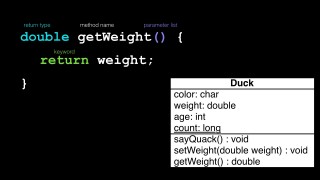 Java getter method example - Java class methods and variables - Free Java Course Online